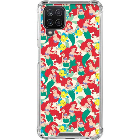 Disney The Little Mermaid Ariel and Flounder Pattern Galaxy Cases
