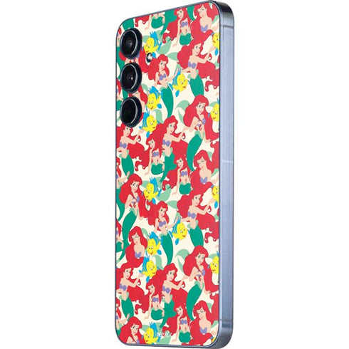 Disney The Little Mermaid Ariel and Flounder Pattern Galaxy A36 5G Skin