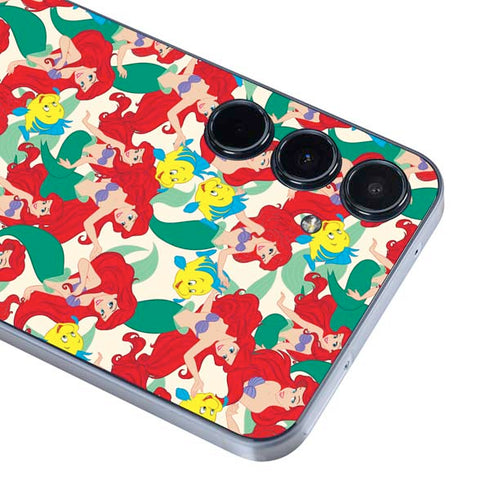 Disney The Little Mermaid Ariel and Flounder Pattern Galaxy A55 5G Skin