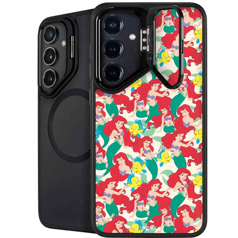 Disney The Little Mermaid Ariel and Flounder Pattern Galaxy S24 FE Kickstand Case