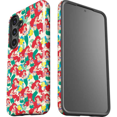 Disney The Little Mermaid Ariel and Flounder Pattern Galaxy S25 Impact Case