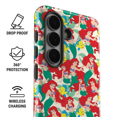 Disney The Little Mermaid Ariel and Flounder Pattern Galaxy S26 Impact Case