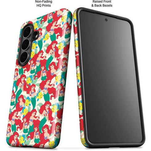 Disney The Little Mermaid Ariel and Flounder Pattern Galaxy S26 Plus Impact Case