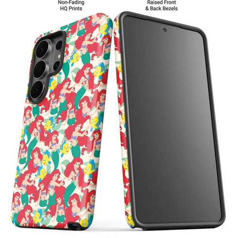 Disney The Little Mermaid Ariel and Flounder Pattern Galaxy S26 Ultra Impact Case