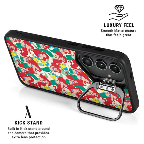 Disney The Little Mermaid Ariel and Flounder Pattern Galaxy S26 Ultra Kickstand Case