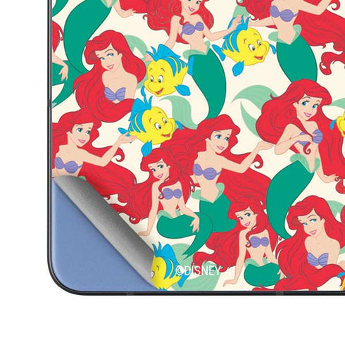 Disney The Little Mermaid Ariel and Flounder Pattern Galaxy Z Fold5 5G Skin