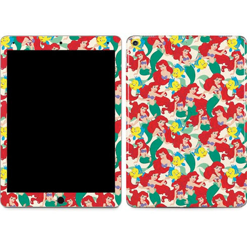 Disney The Little Mermaid Ariel and Flounder Pattern iPad Skins