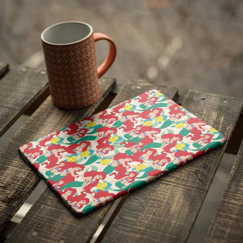 Disney The Little Mermaid Ariel and Flounder Pattern iPad Skins