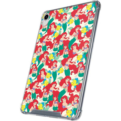 Disney The Little Mermaid Ariel and Flounder Pattern iPad 11th Gen (2025) Clear Case