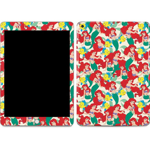 Disney The Little Mermaid Ariel and Flounder Pattern Apple iPad Skin