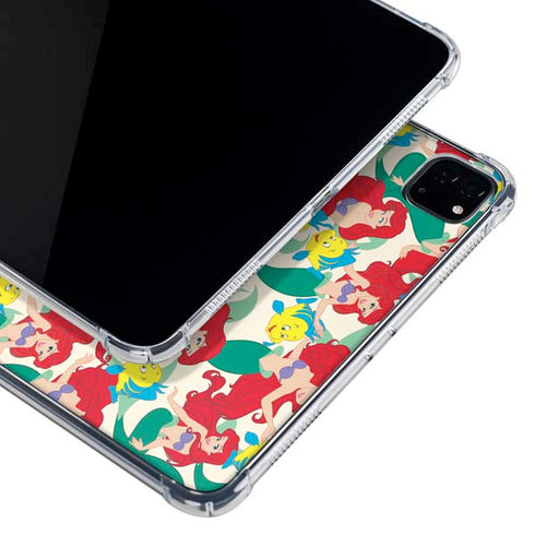 Disney The Little Mermaid Ariel and Flounder Pattern iPad Pro 11in (2024) Clear Case