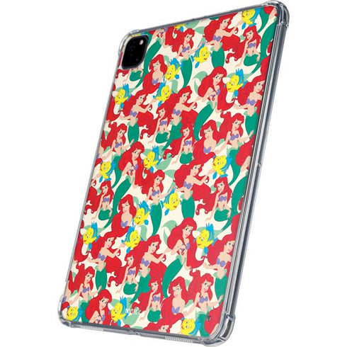 Disney The Little Mermaid Ariel and Flounder Pattern iPad Pro 11in (2024) Clear Case