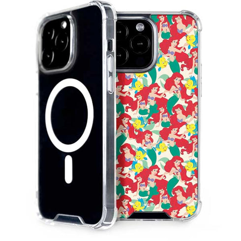 Disney The Little Mermaid Ariel and Flounder Pattern iPhone Cases