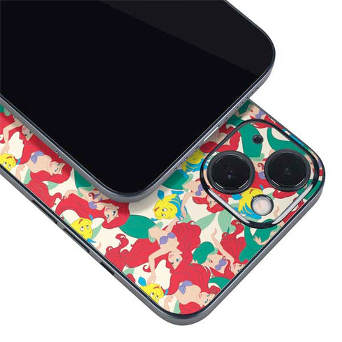 Disney The Little Mermaid Ariel and Flounder Pattern iPhone Skins