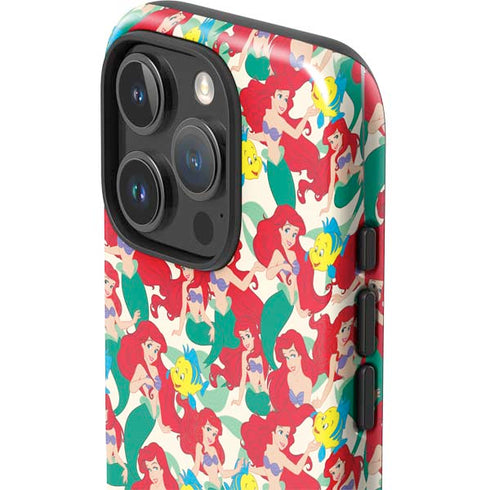 Disney The Little Mermaid Ariel and Flounder Pattern iPhone 16 Pro Impact Case