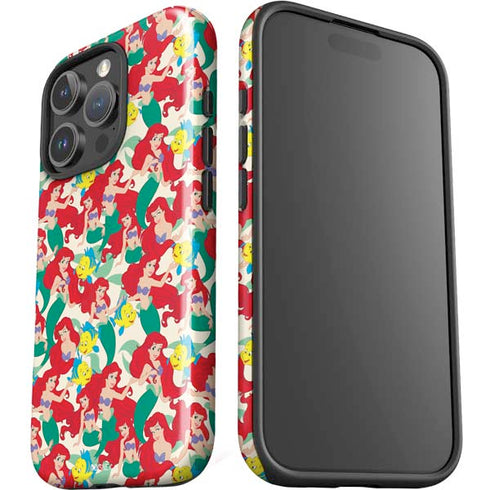 Disney The Little Mermaid Ariel and Flounder Pattern iPhone 16 Pro Impact Case