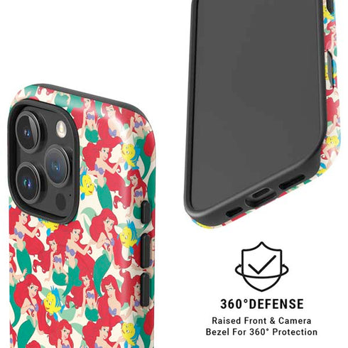 Disney The Little Mermaid Ariel and Flounder Pattern iPhone 16 Pro Magsafe Impact Case