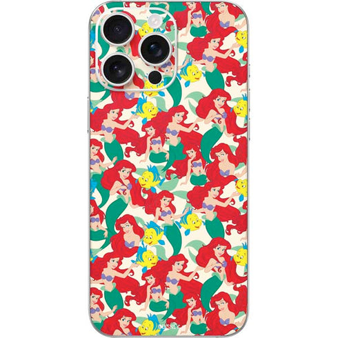 Disney The Little Mermaid Ariel and Flounder Pattern iPhone 16 Pro Max Skin