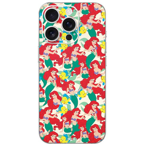 Disney The Little Mermaid Ariel and Flounder Pattern iPhone 16 Pro Skin