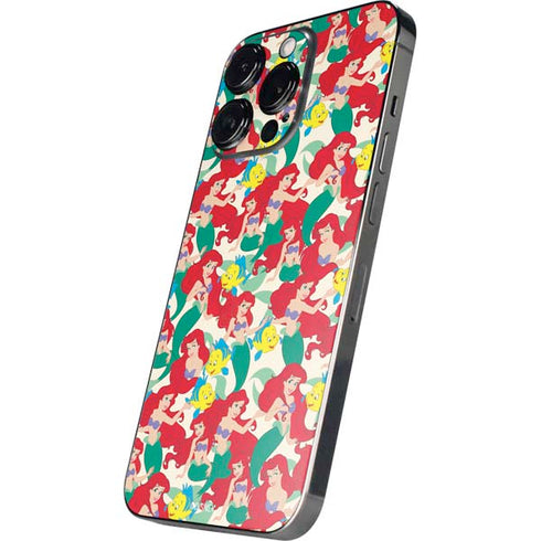 Disney The Little Mermaid Ariel and Flounder Pattern iPhone 16 Pro Skin