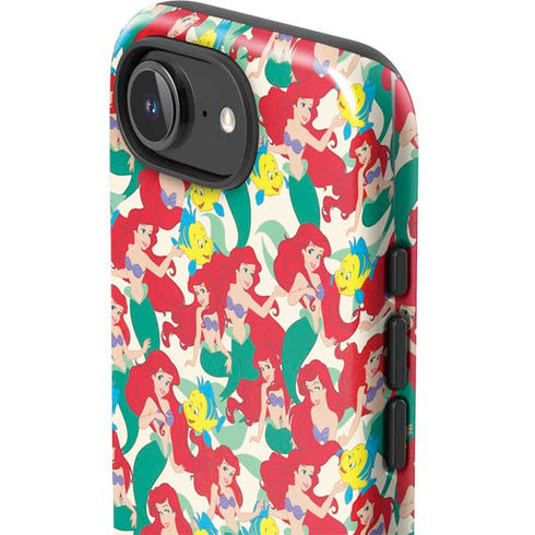 Disney The Little Mermaid Ariel and Flounder Pattern iPhone 16e Impact Case