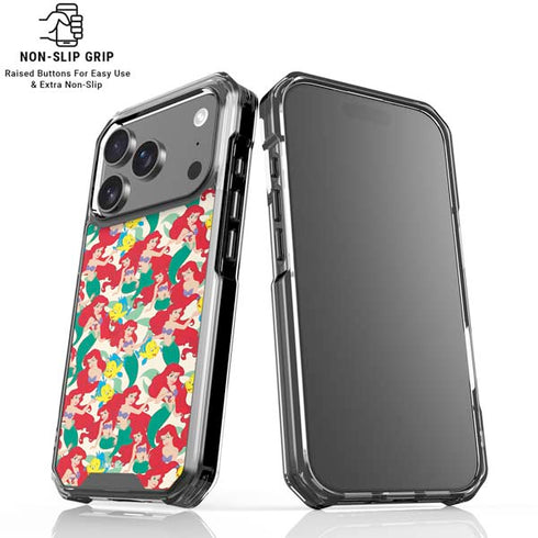 Disney The Little Mermaid Ariel and Flounder Pattern iPhone 18 Pro Clear Case