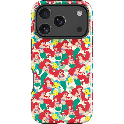Disney The Little Mermaid Ariel and Flounder Pattern iPhone 18 Pro Max Impact Case