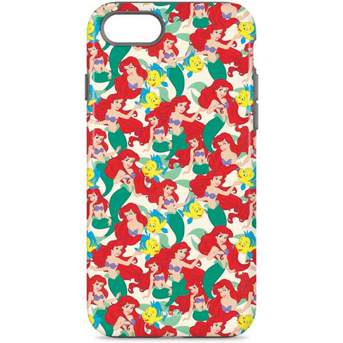 Disney The Little Mermaid Ariel and Flounder Pattern iPhone Cases