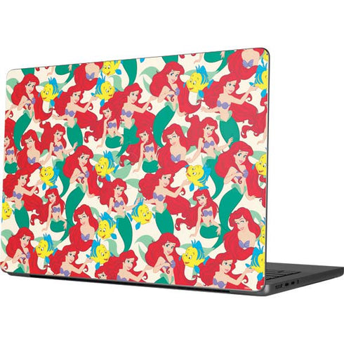 Disney The Little Mermaid Ariel and Flounder Pattern Apple MacBook Pro 14-inch Skin