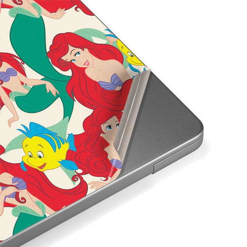 Disney The Little Mermaid Ariel and Flounder Pattern Apple MacBook Pro 14-inch Skin