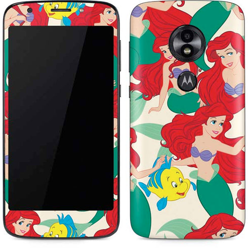 Disney The Little Mermaid Ariel and Flounder Pattern Moto E5 Play Skin