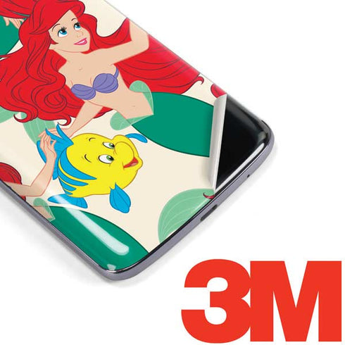 Disney The Little Mermaid Ariel and Flounder Pattern Moto E5 Plus Skin