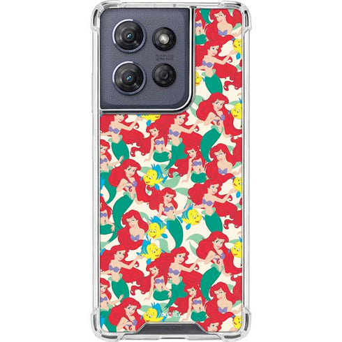 Disney The Little Mermaid Ariel and Flounder Pattern Moto G 5G (2025) Clear Case