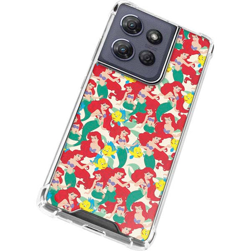 Disney The Little Mermaid Ariel and Flounder Pattern Moto G 5G (2025) Clear Case