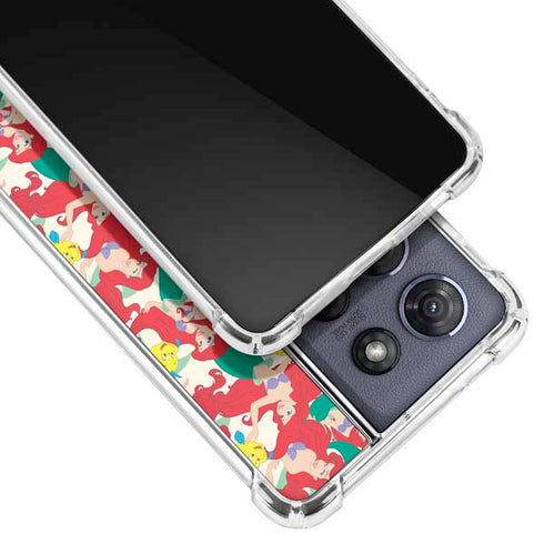 Disney The Little Mermaid Ariel and Flounder Pattern Moto G 5G (2025) Clear Case