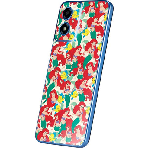 Disney The Little Mermaid Ariel and Flounder Pattern Moto G Play 4G (2024) Skin