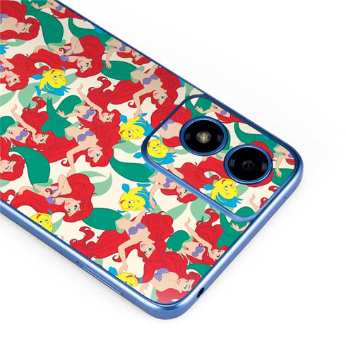 Disney The Little Mermaid Ariel and Flounder Pattern Moto G Play 4G (2024) Skin