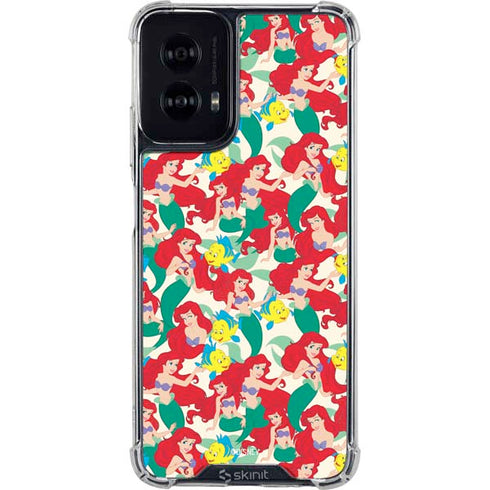 Disney The Little Mermaid Ariel and Flounder Pattern Moto G Power 5G (2024) Clear Case