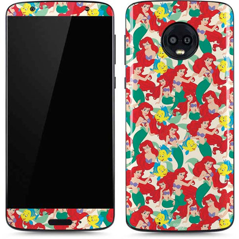 Disney The Little Mermaid Ariel and Flounder Pattern Moto G6 Skin