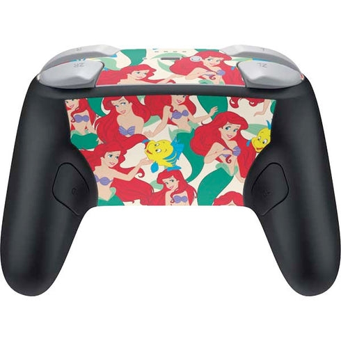 Disney The Little Mermaid Ariel and Flounder Pattern Nintendo Switch 2 (2025) Pro Controller Skin