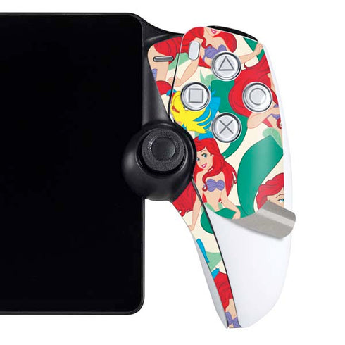 Disney The Little Mermaid Ariel and Flounder Pattern PlayStation Portal Remote Player Skin