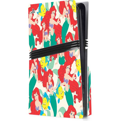 Disney The Little Mermaid Ariel and Flounder Pattern PlayStation PS5 Skins