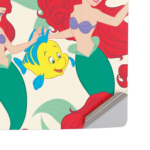 Disney The Little Mermaid Ariel and Flounder Pattern PS5 Pro Disk Console Skin