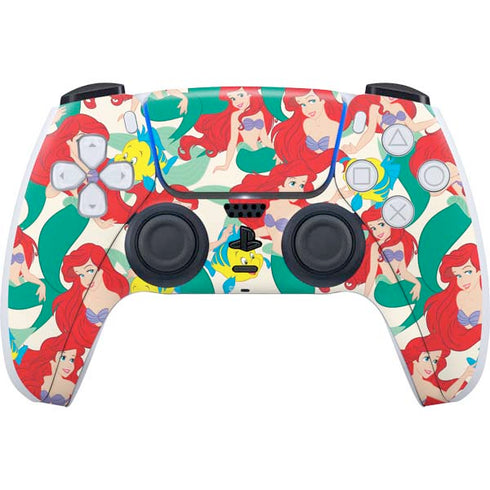 Disney The Little Mermaid Ariel and Flounder Pattern PlayStation PS5 Skins