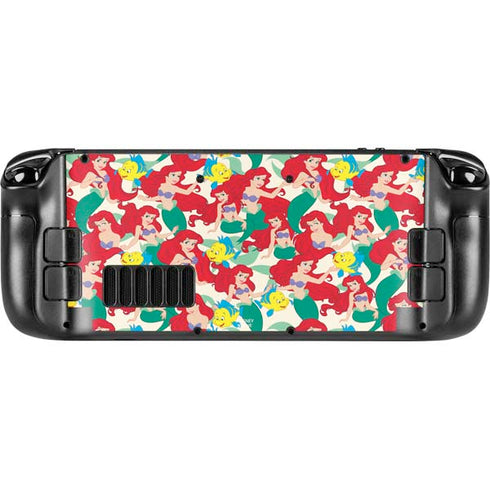 Disney The Little Mermaid Ariel and Flounder Pattern Steam Deck Handheld Gaming Computer Skin