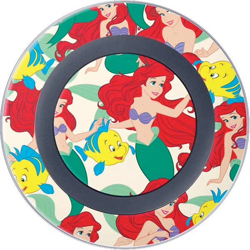 Disney The Little Mermaid Ariel and Flounder Pattern Wireless Charger Skin