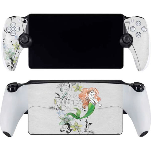 Disney The Little Mermaid Ariel and Flounder Art PlayStation Portal Remote Player Skin