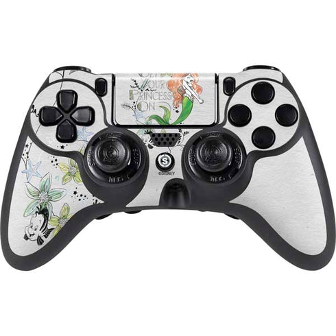 Disney The Little Mermaid Ariel and Flounder Art PlayStation PS4 Skins