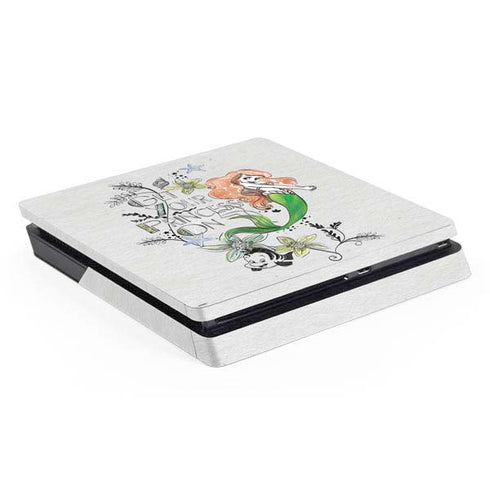 Disney The Little Mermaid Ariel and Flounder Art PlayStation PS4 Skins