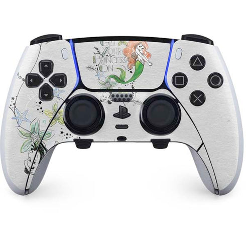 Disney The Little Mermaid Ariel and Flounder Art PlayStation PS5 Skins